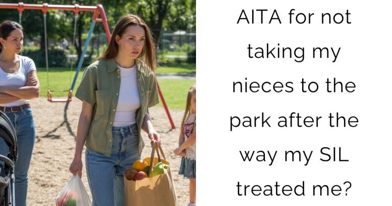 AITA for not taking my nieces to the park after the way my SIL treated me?