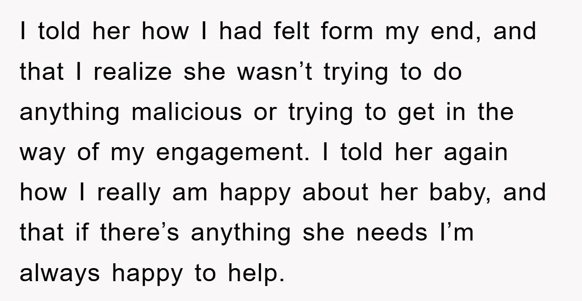 I told her how I had felt form my end, and that I realize she wasn’t trying to do anything malicious or trying to get in the way of my...