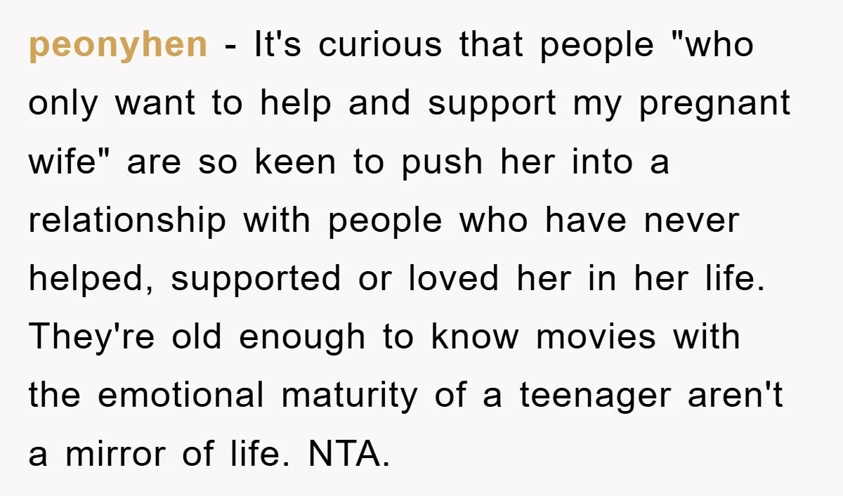 peonyhen - It's curious that people "who only want to help and support my pregnant wife" are so keen to push her into a relationship with people who have never...