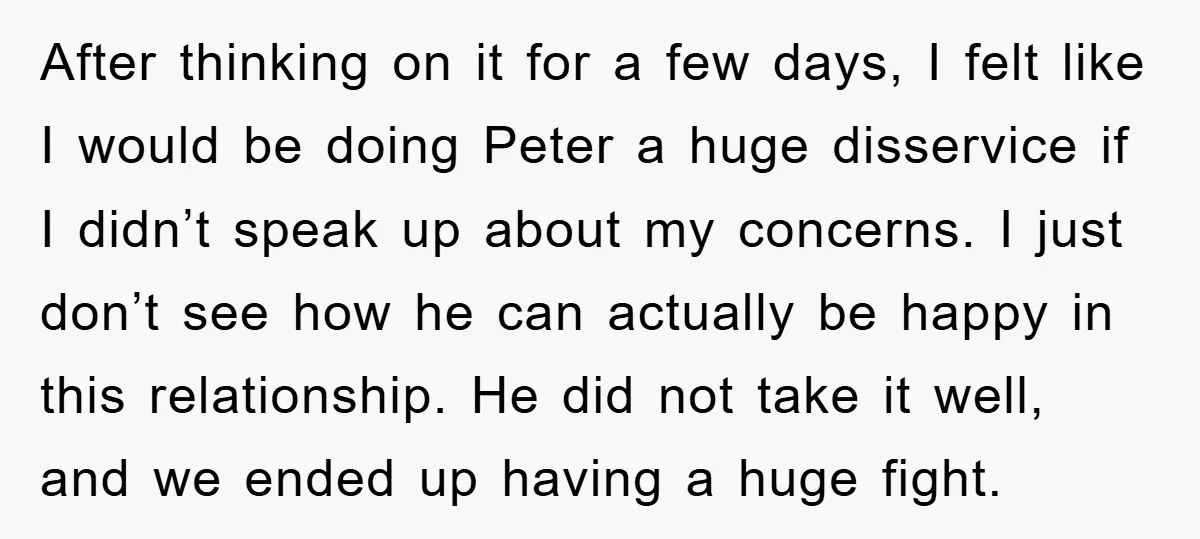 After thinking on it for a few days, I felt like I would be doing Peter a huge disservice if I didn’t speak up about my concerns. I just don’t...