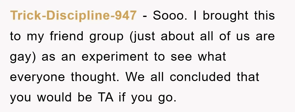 Trick-Discipline-947 − Sooo. I brought this to my friend group (just about all of us are gay) as an experiment to see what everyone thought. We all concluded that you...