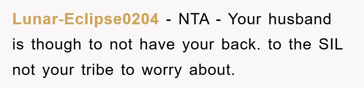 Lunar-Eclipse0204 - NTA - Your husband is though to not have your back. to the SIL not your tribe to worry about.