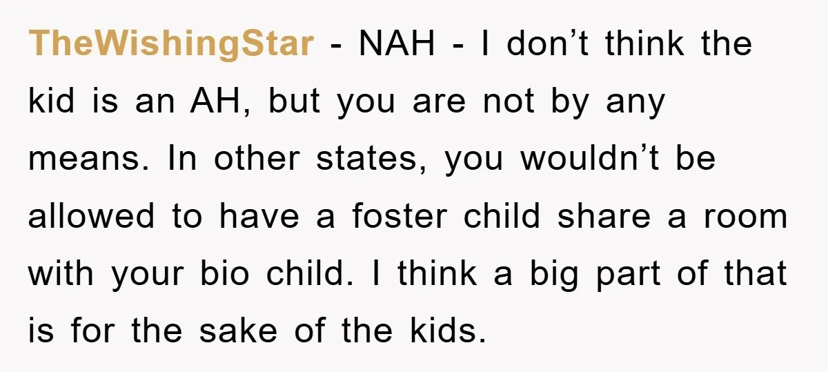 TheWishingStar − NAH - I don’t think the kid is an AH, but you are not by any means. In other states, you wouldn’t be allowed to have a foster...