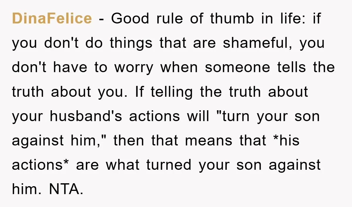 DinaFelice − Good rule of thumb in life: if you don't do things that are shameful, you don't have to worry when someone tells the truth about you. If telling...