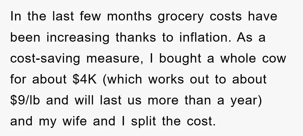 In the last few months grocery costs have been increasing thanks to inflation. As a cost-saving measure, I bought a whole cow for about $4K (which works out to about...