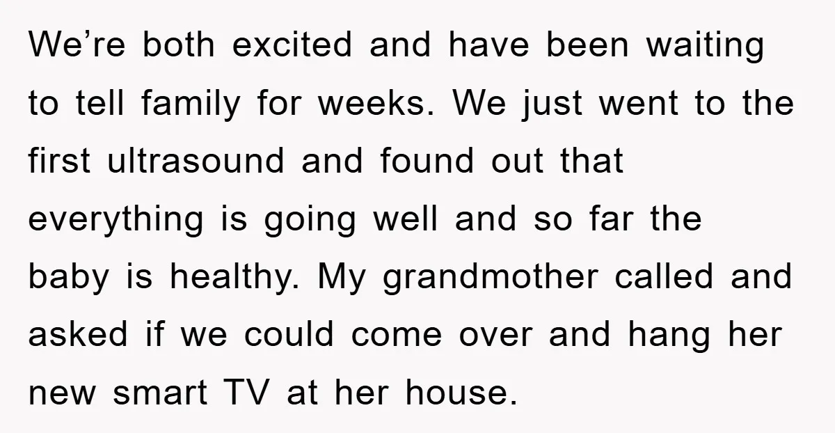 We’re both excited and have been waiting to tell family for weeks. We just went to the first ultrasound and found out that everything is going well and so far...
