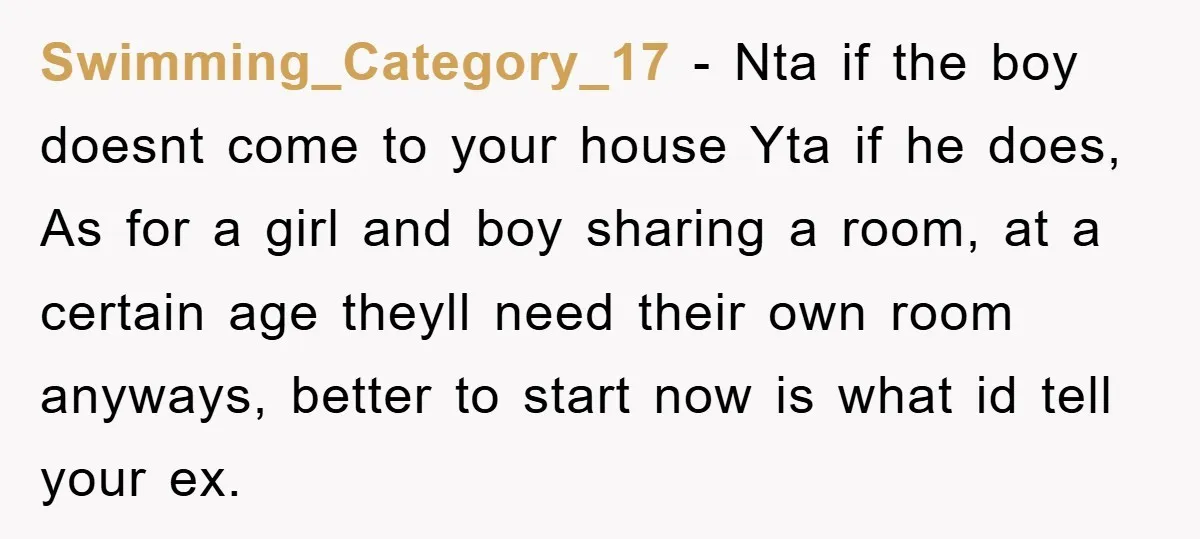 Swimming_Category_17 − Nta if the boy doesnt come to your house Yta if he does, As for a girl and boy sharing a room, at a certain age theyll need...