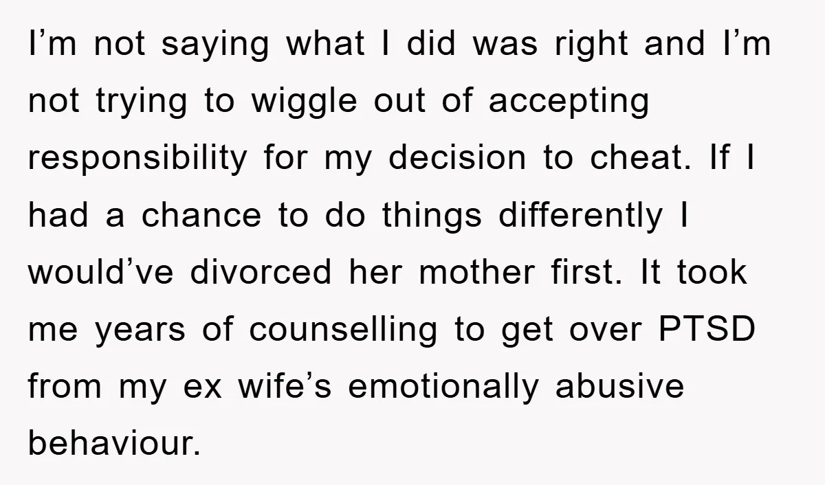 I’m not saying what I did was right and I’m not trying to wiggle out of accepting responsibility for my decision to cheat. If I had a chance to do...