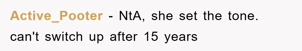 Active_Pooter − NtA, she set the tone. can't switch up after 15 years