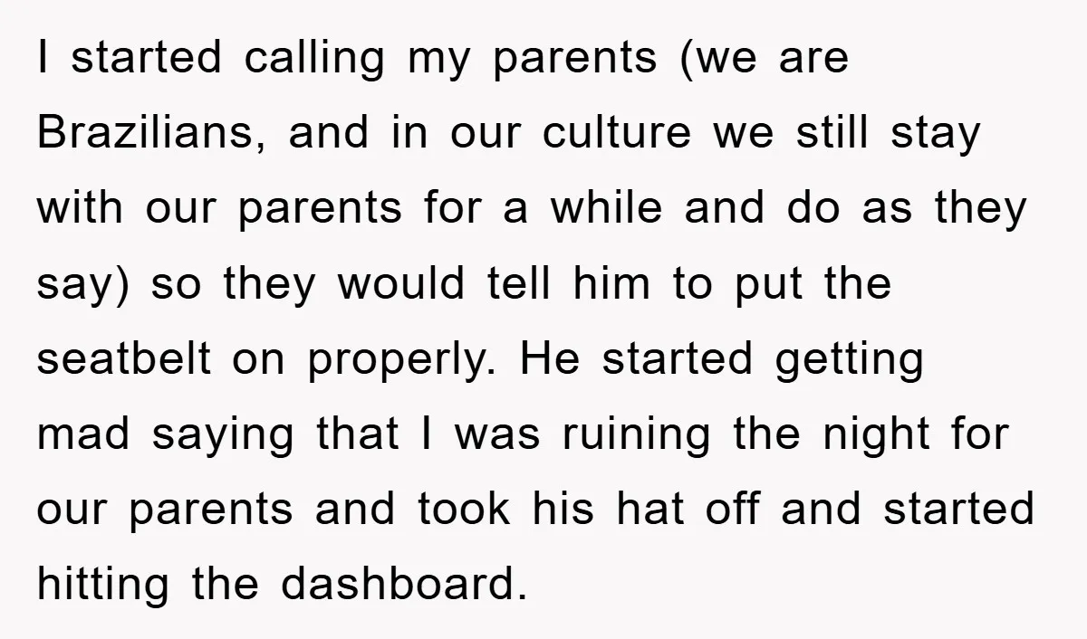 I started calling my parents (we are Brazilians, and in our culture we still stay with our parents for a while and do as they say) so they would tell...