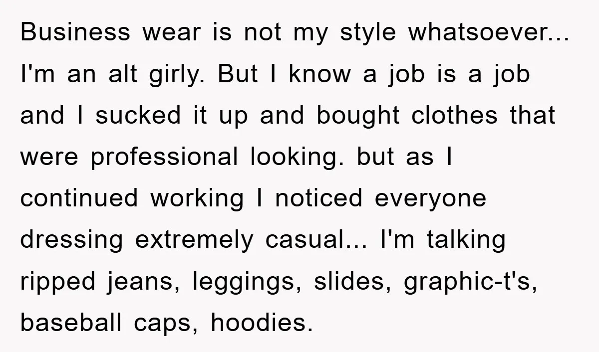 Business wear is not my style whatsoever... I'm an alt girly. But I know a job is a job and I sucked it up and bought clothes that were professional...