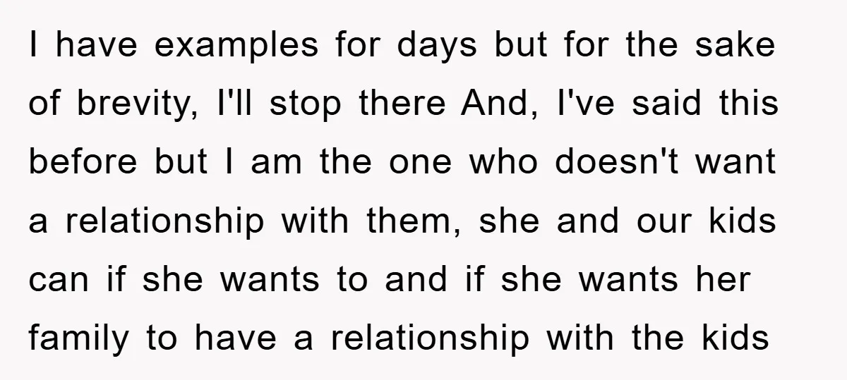 I have examples for days but for the sake of brevity, I'll stop there And, I've said this before but I am the one who doesn't want a relationship with...