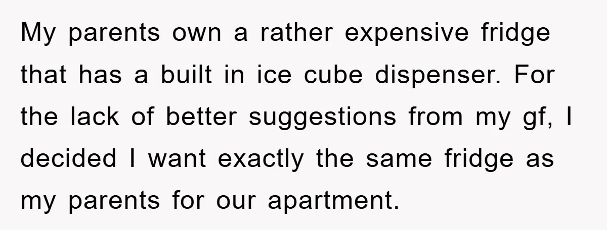 My parents own a rather expensive fridge that has a built in ice cube dispenser. For the lack of better suggestions from my gf, I decided I want exactly the...