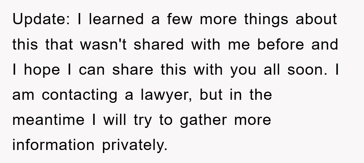 Update: I learned a few more things about this that wasn't shared with me before and I hope I can share this with you all soon. I am contacting a...