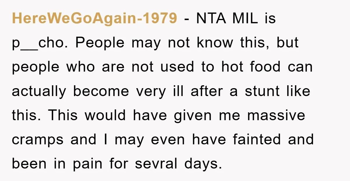 HereWeGoAgain-1979 − NTA MIL is p__cho. People may not know this, but people who are not used to hot food can actually become very ill after a stunt like this....