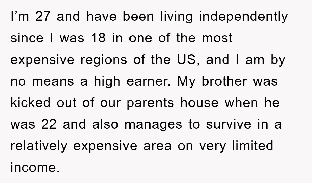 I’m 27 and have been living independently since I was 18 in one of the most expensive regions of the US, and I am by no means a high earner....