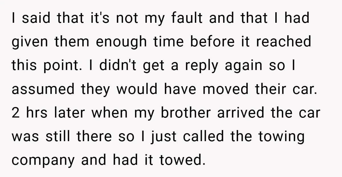 I said that it's not my fault and that I had given them enough time before it reached this point. I didn't get a reply again so I assumed they...