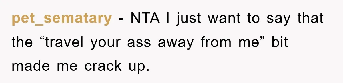 pet_sematary − NTA I just want to say that the “travel your ass away from me” bit made me crack up.