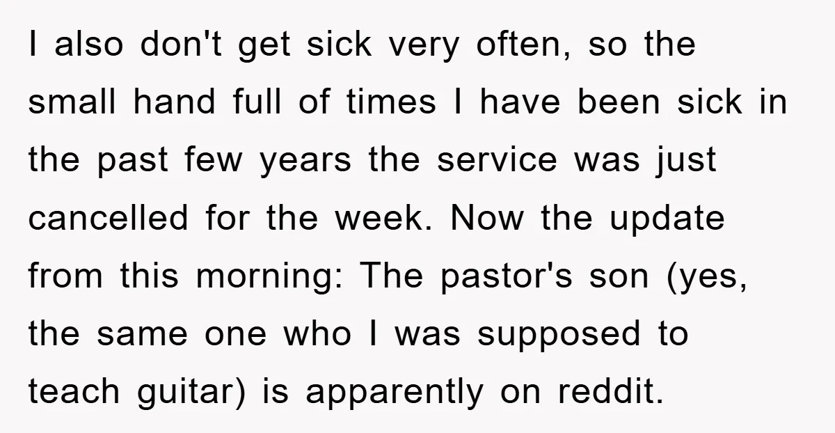 I also don't get sick very often, so the small hand full of times I have been sick in the past few years the service was just cancelled for the...