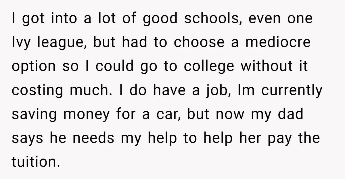 I got into a lot of good schools, even one Ivy league, but had to choose a mediocre option so I could go to college without it costing much. I...