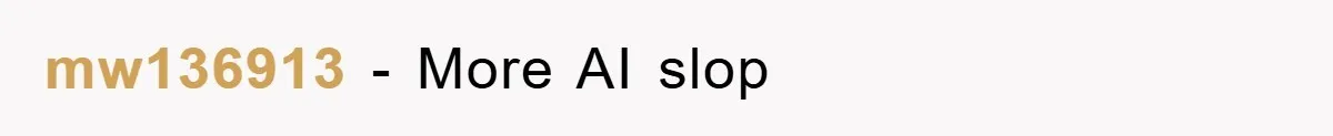mw136913 − More AI slop