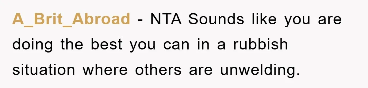 A_Brit_Abroad − NTA Sounds like you are doing the best you can in a rubbish situation where others are unwelding.