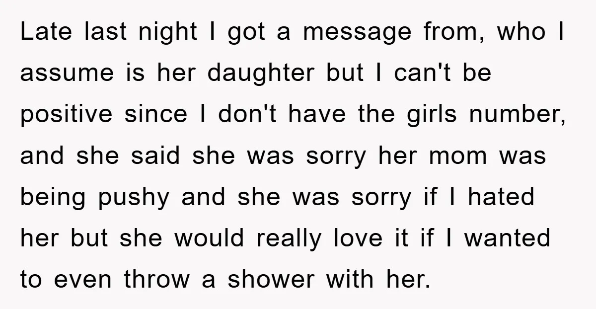 Late last night I got a message from, who I assume is her daughter but I can't be positive since I don't have the girls number, and she said she...