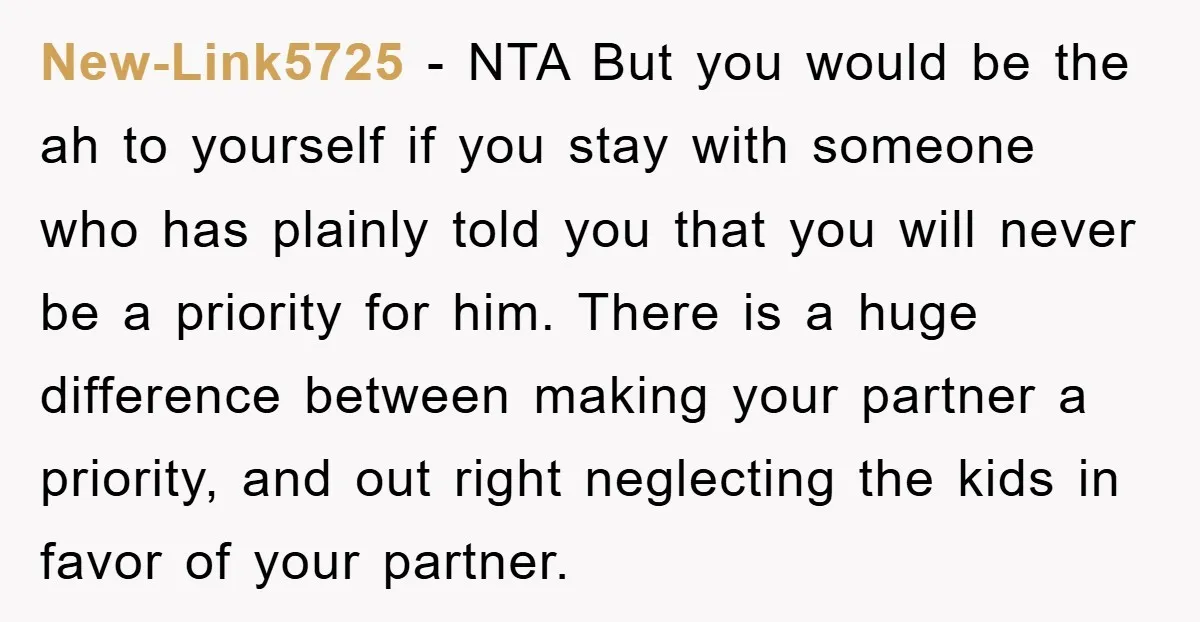 New-Link5725 − NTA But you would be the ah to yourself if you stay with someone who has plainly told you that you will never be a priority for him....