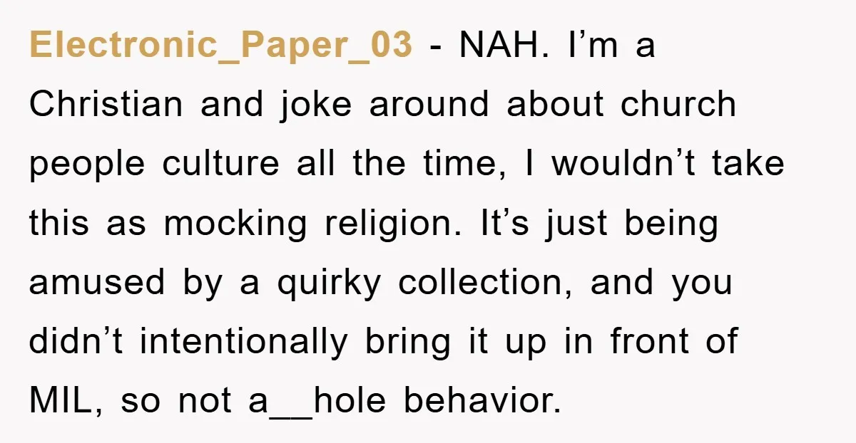 Electronic_Paper_03 − NAH. I’m a Christian and joke around about church people culture all the time, I wouldn’t take this as mocking religion. It’s just being amused by a quirky...