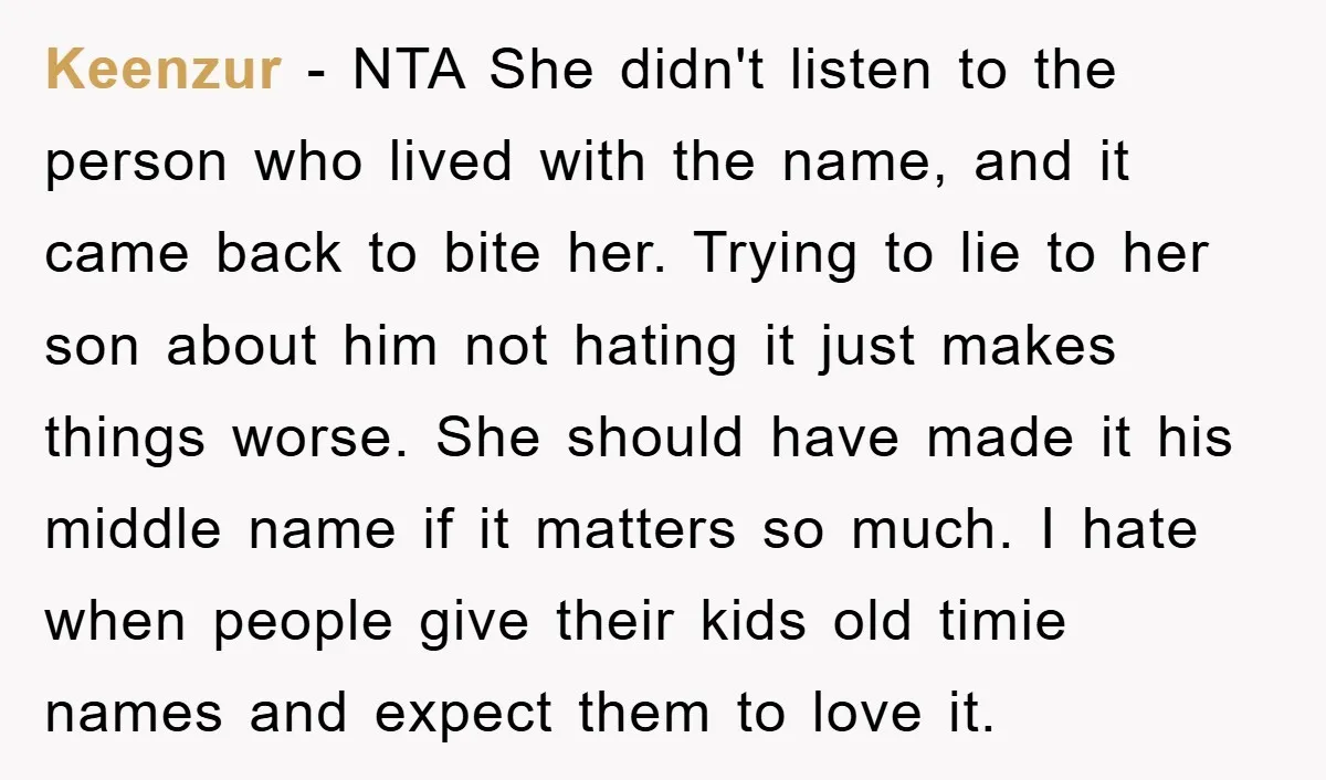 Keenzur − NTA She didn't listen to the person who lived with the name, and it came back to bite her. Trying to lie to her son about him not...