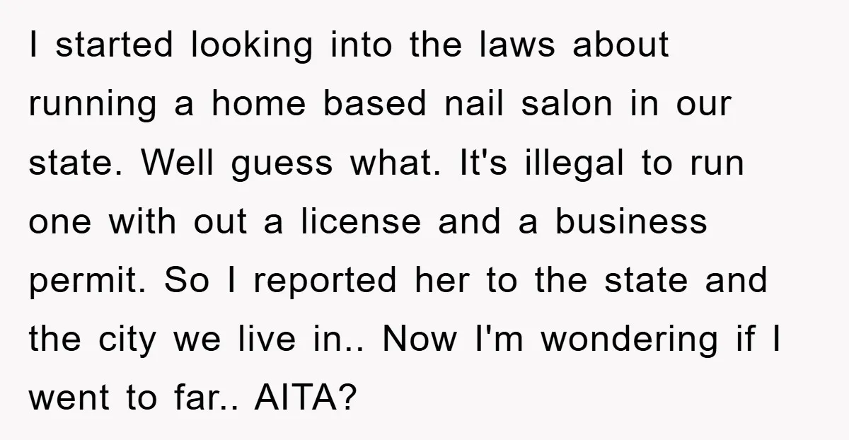 I started looking into the laws about running a home based nail salon in our state. Well guess what. It's illegal to run one with out a license and a...