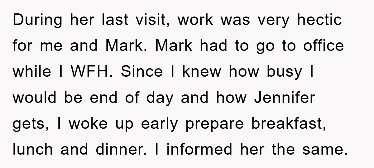 During her last visit, work was very hectic for me and Mark. Mark had to go to office while I WFH. Since I knew how busy I would be end...