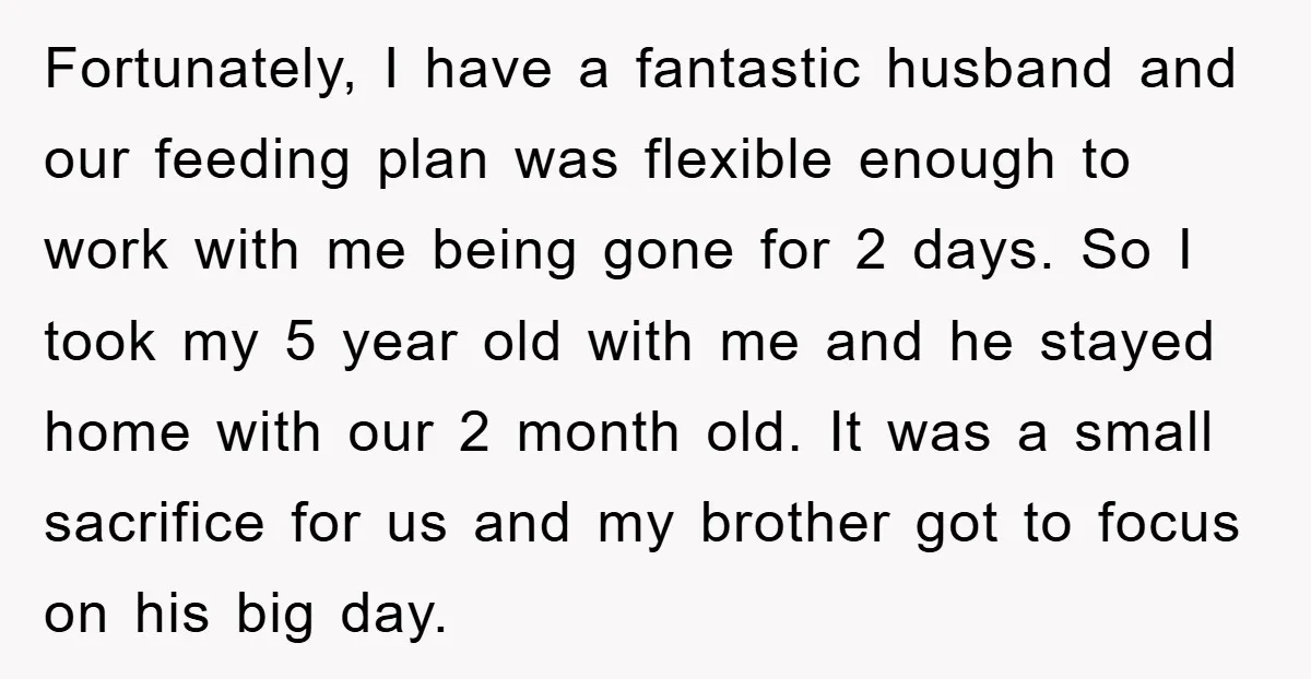 Fortunately, I have a fantastic husband and our feeding plan was flexible enough to work with me being gone for 2 days. So I took my 5 year old with...