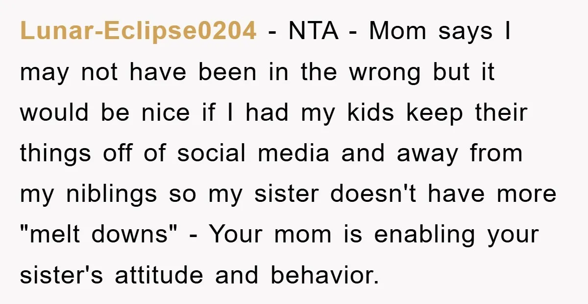 Lunar-Eclipse0204 − NTA - Mom says I may not have been in the wrong but it would be nice if I had my kids keep their things off of social...