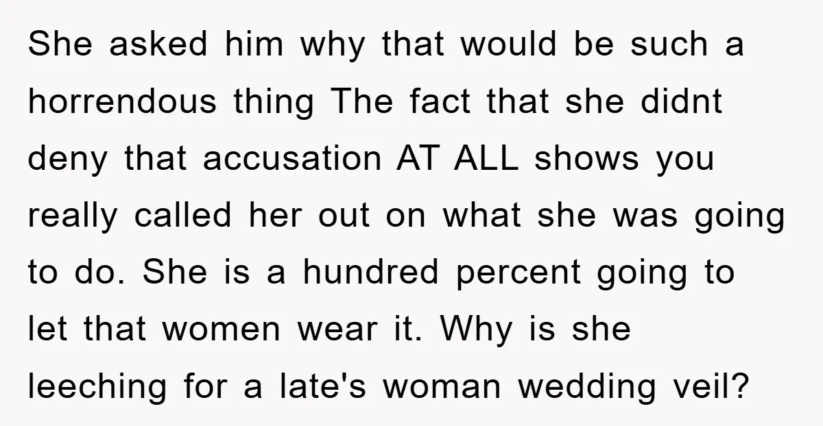 She asked him why that would be such a horrendous thing The fact that she didnt deny that accusation AT ALL shows you really called her out on what she...