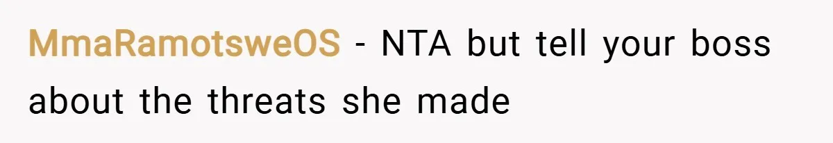 MmaRamotsweOS − NTA but tell your boss about the threats she made