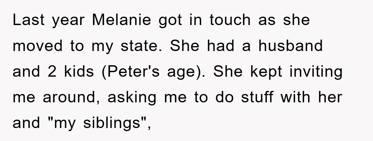 Last year Melanie got in touch as she moved to my state. She had a husband and 2 kids (Peter's age). She kept inviting me around, asking me to do...