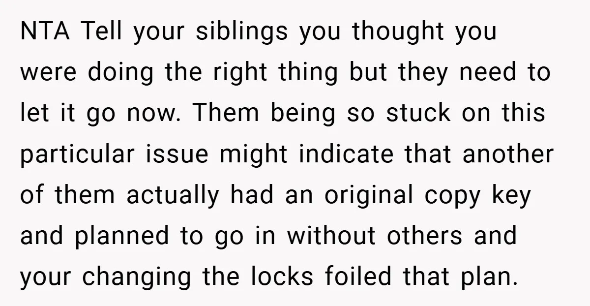 NTA Tell your siblings you thought you were doing the right thing but they need to let it go now. Them being so stuck on this particular issue might indicate...