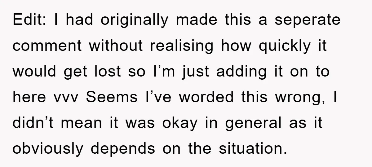 Edit: I had originally made this a seperate comment without realising how quickly it would get lost so I’m just adding it on to here vvv Seems I’ve worded this...