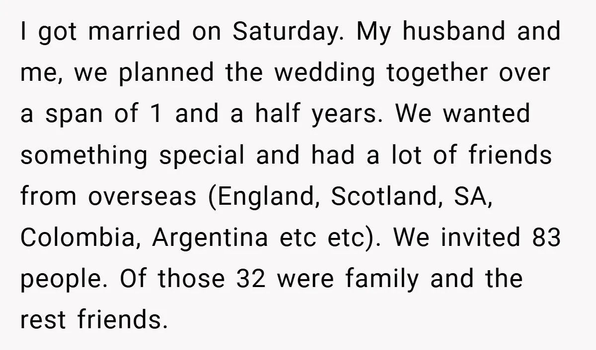 I got married on Saturday. My husband and me, we planned the wedding together over a span of 1 and a half years. We wanted something special and had a...