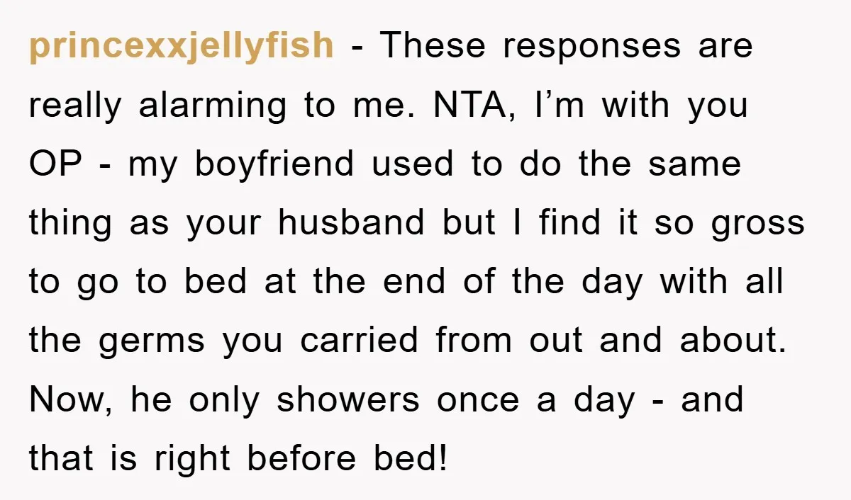 princexxjellyfish − These responses are really alarming to me. NTA, I’m with you OP - my boyfriend used to do the same thing as your husband but I find it...