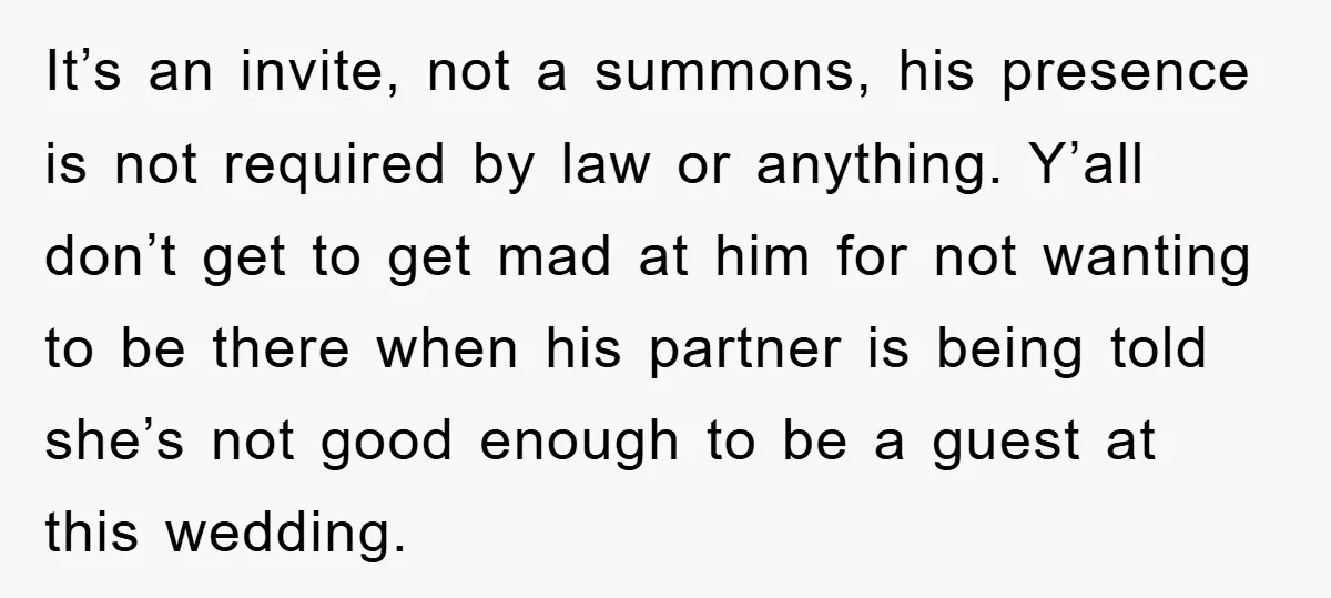 It’s an invite, not a summons, his presence is not required by law or anything. Y’all don’t get to get mad at him for not wanting to be there when...