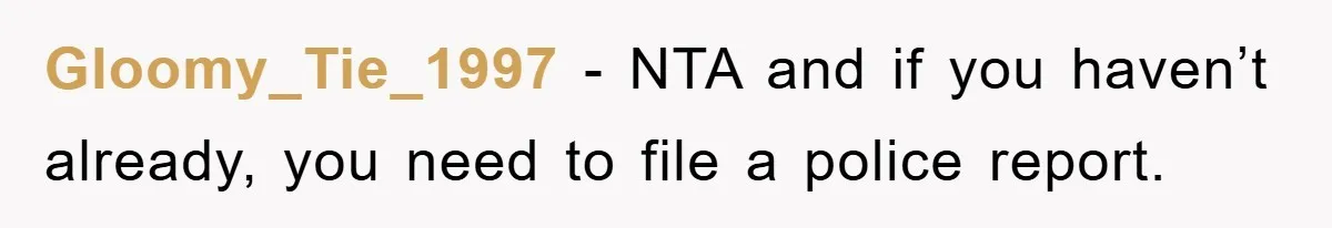 Gloomy_Tie_1997 − NTA and if you haven’t already, you need to file a police report.