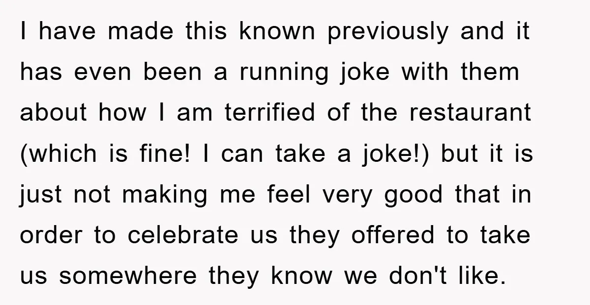 I have made this known previously and it has even been a running joke with them about how I am terrified of the restaurant (which is fine! I can take...