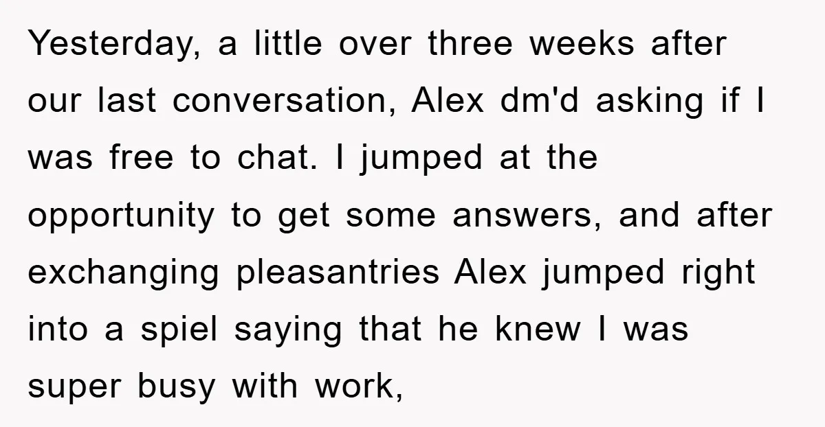 Yesterday, a little over three weeks after our last conversation, Alex dm'd asking if I was free to chat. I jumped at the opportunity to get some answers, and after...