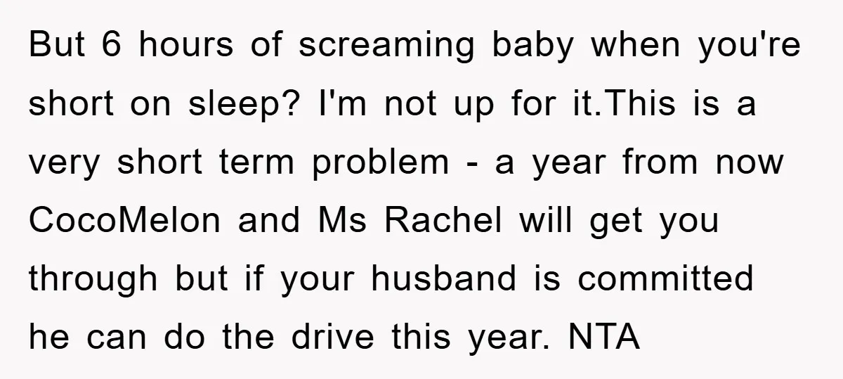 But 6 hours of screaming baby when you're short on sleep? I'm not up for it.This is a very short term problem - a year from now CocoMelon and Ms...