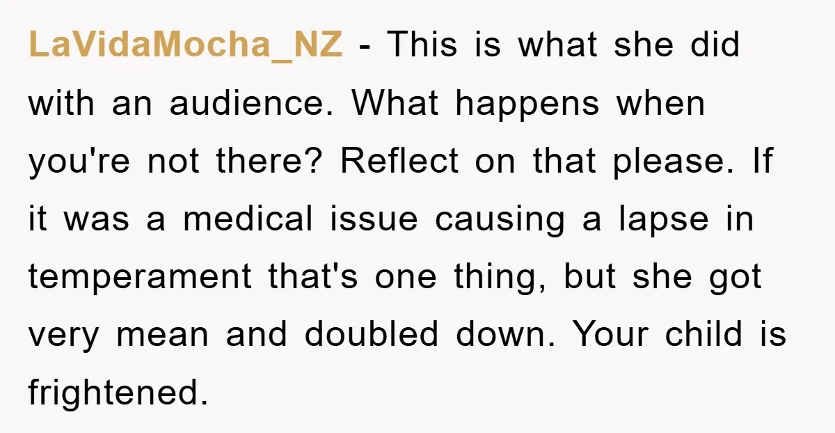 LaVidaMocha_NZ − This is what she did with an audience. What happens when you're not there? Reflect on that please. If it was a medical issue causing a lapse in...