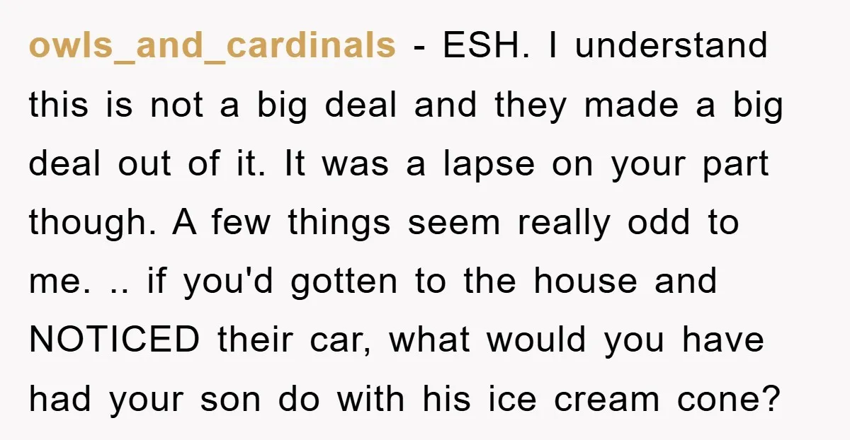 owls_and_cardinals − ESH. I understand this is not a big deal and they made a big deal out of it. It was a lapse on your part though. A few...