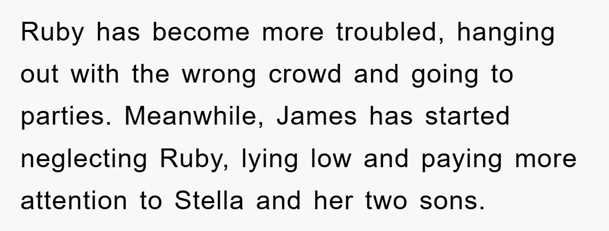 Ruby has become more troubled, hanging out with the wrong crowd and going to parties. Meanwhile, James has started neglecting Ruby, lying low and paying more attention to Stella and...