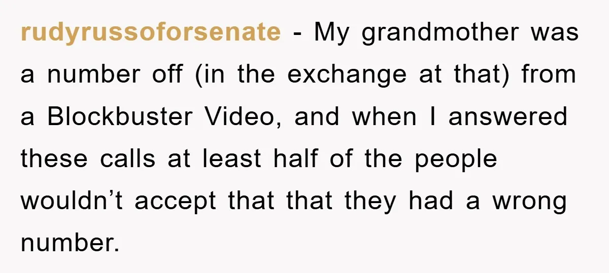 rudyrussoforsenate - My grandmother was a number off (in the exchange at that) from a Blockbuster Video, and when I answered these calls at least half of the people wouldn’t...